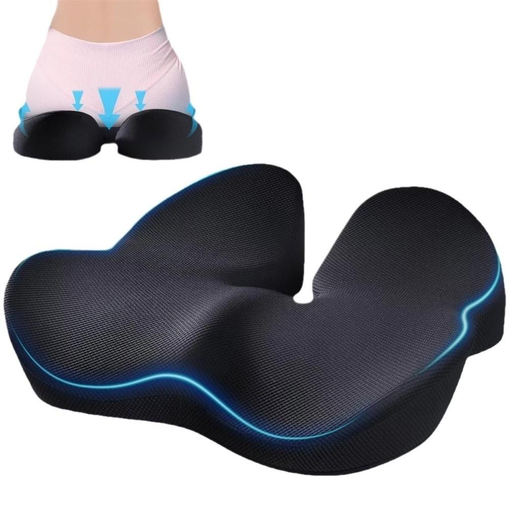 Memory Foam Office Chair Cushion Slow Rebound Ergonomic Seat Cushion Pillow Chair Support U-Shaped Pillow Memory Foam Cushion