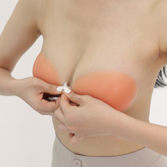 Silikonová podprsenka Skinny Five Dupri tělové barvy 3cm pro objem