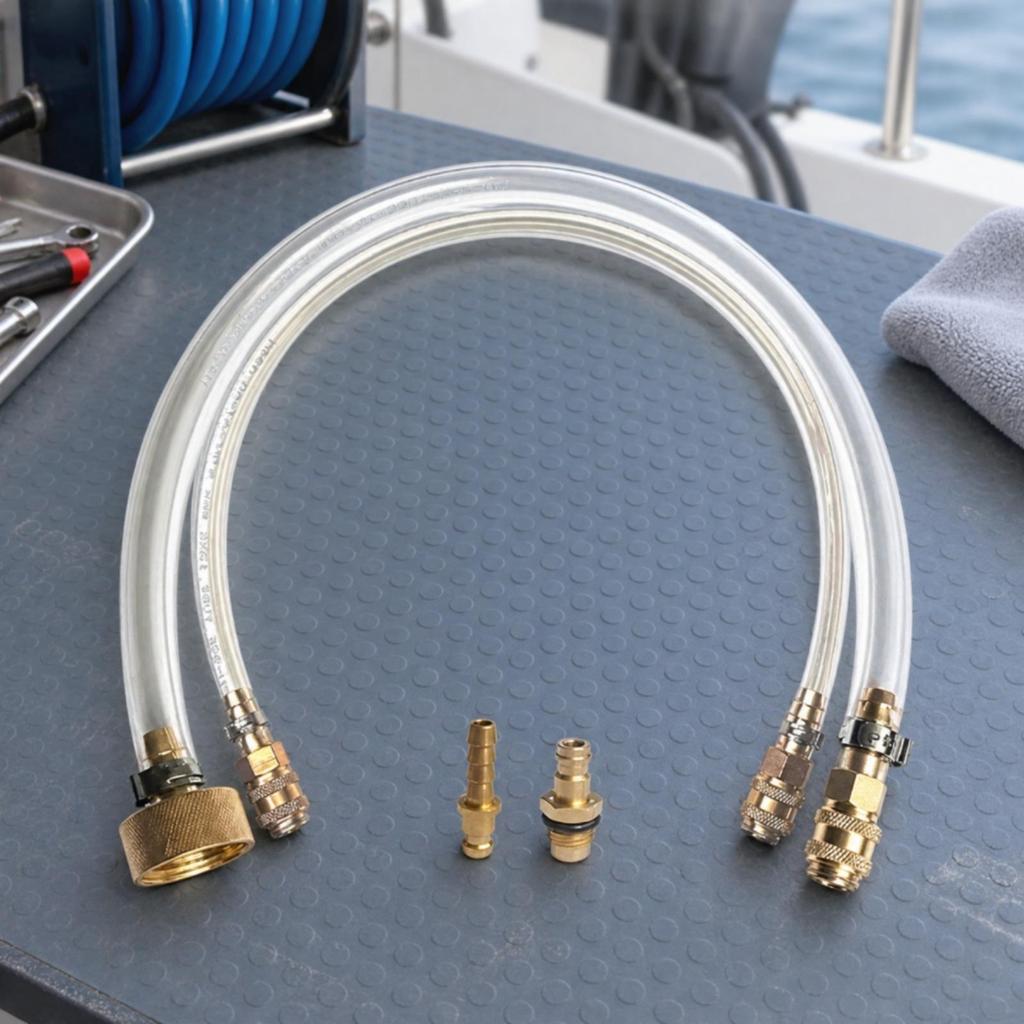 2 Pieces Marine Hydraulic Steering Bleeder Kit Instant-Attach