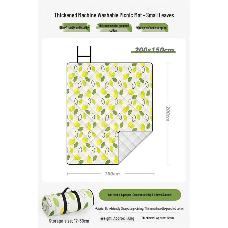 Yiluke Portable Thick Flannel Picnic & Camping Mat