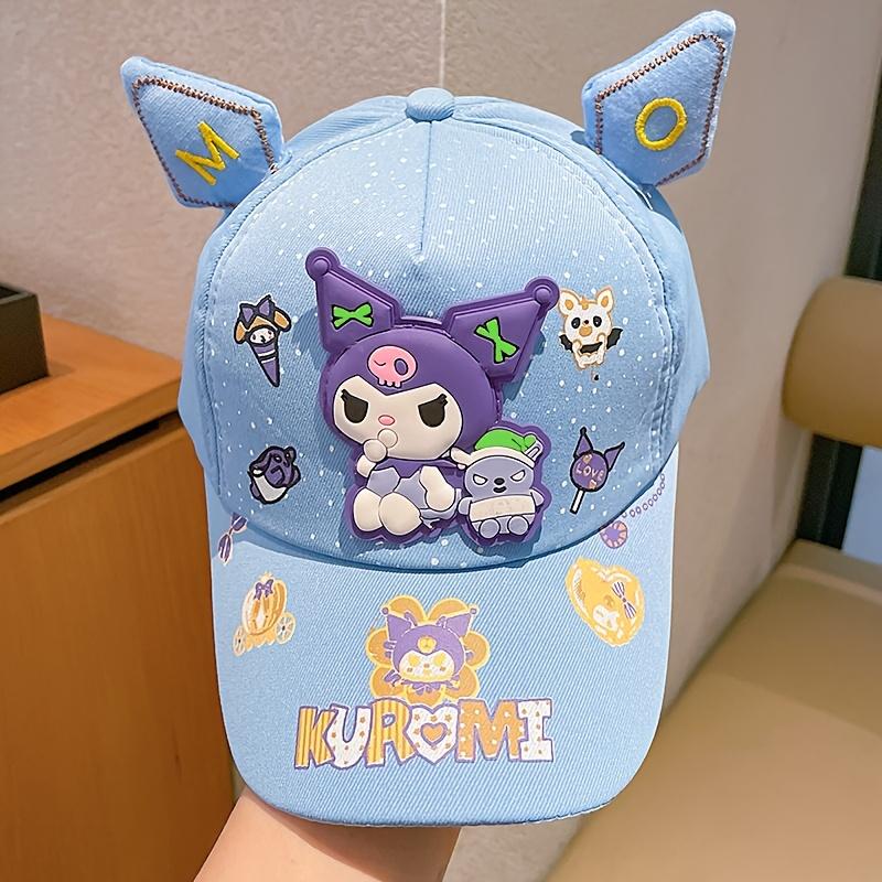 MINISO Kuromi DIY Baseball Cap Colorful Spring and Summer Hat Duckbill Hat
