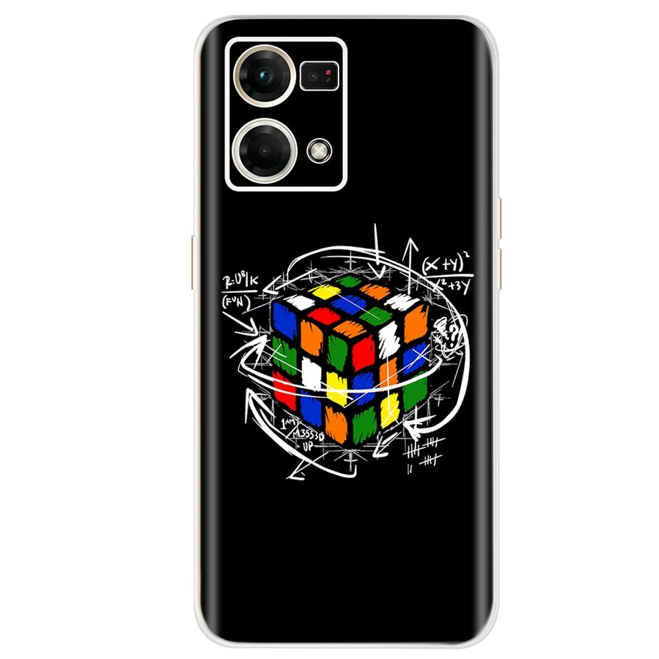 For Oppo F21 Pro 4G Case Oppo Reno7 CPH2363 Colorful Painted Cover Soft Silicone Case For Oppo Reno7 Reno 7 F21 Pro Fundas Coque