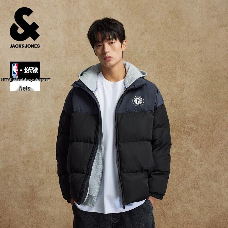 

JACK&JONES Men s NBA Collaboration Stand Collar Padded Jacket XL
