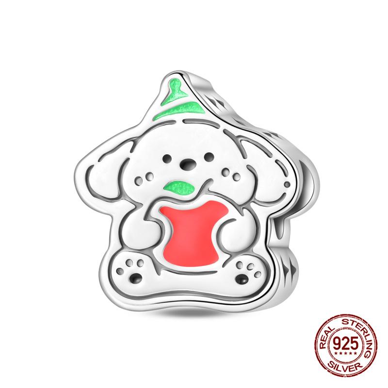 New In Original Charms Copper Happy Cute Pet Kitten Charms Beads Fits 3Mm Original Bracelet Necklace Women Diy Jewelry Gifts