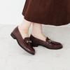 Genuine Leather Cushioned Soft HIMIKO Himiko Babouche Bit Loafers 651304 D Brown 240