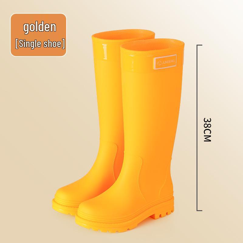 2026 Stylish Women's Waterproof High-Top Non-Slip Rubber Rain Boots – Versatile and Casual.