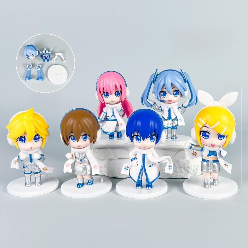 Hatsune Miku Pvc Figurine Collection Set With Assembly For Anime Enthusiasts And Display