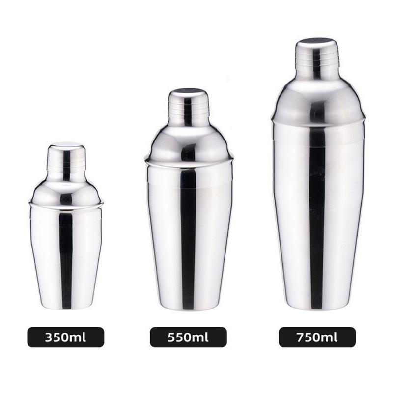 350/550/750ml Stainless Steel Cocktail Shaker Shaker for Cocktails Accessories Boston Style Shaker Party Bar Tools JBGJ01