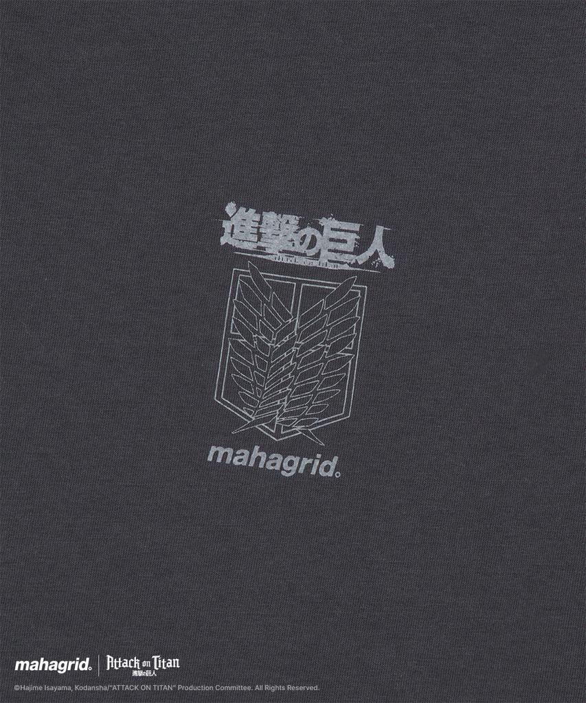 MAHAGRID [Attack On Titan] Washed Colossus Titan Tee Charcoal(Mg2Gmmt511T)