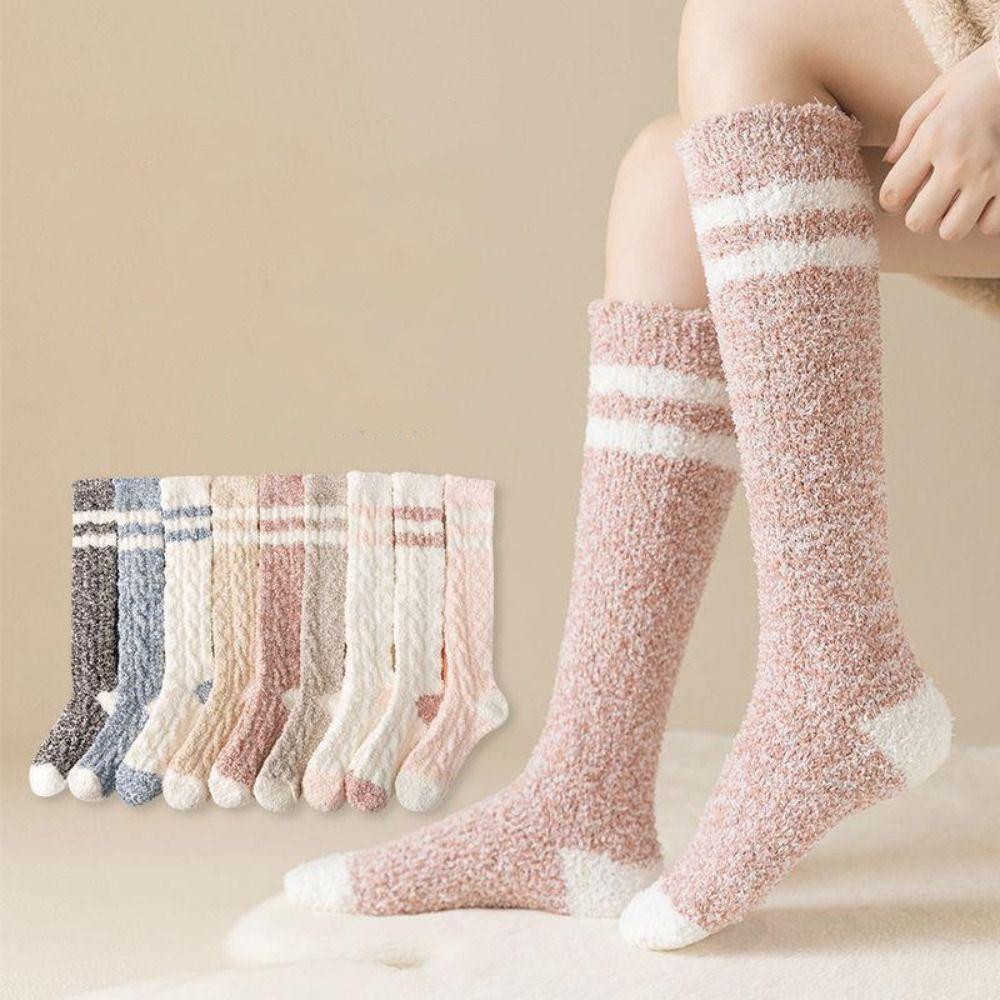 

Soft Harajuku Stockings Thick Calf Socks Casual Casual Stockings Party D