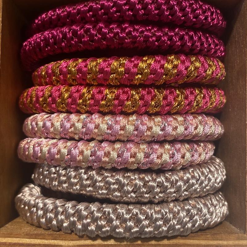 8 szt./partia damskie modne kolorowe gumki do włosów na Bransoletkę dziewczęce elastyczna gumka do włosów knekki sznurek do włosów knekki haar elastiek