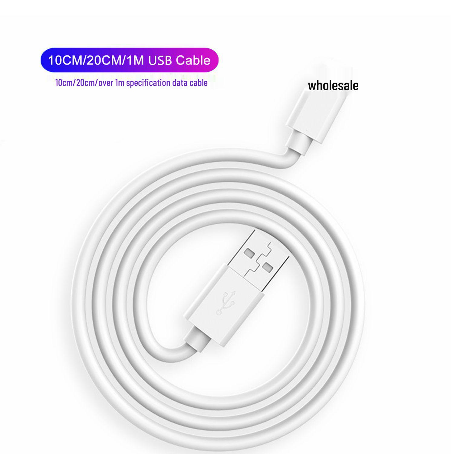 

Extended TPE Data Charging Cable for Apple 6, 7, 8, 8P - Available in 1.2m, 2m, and 3m 1m белый
