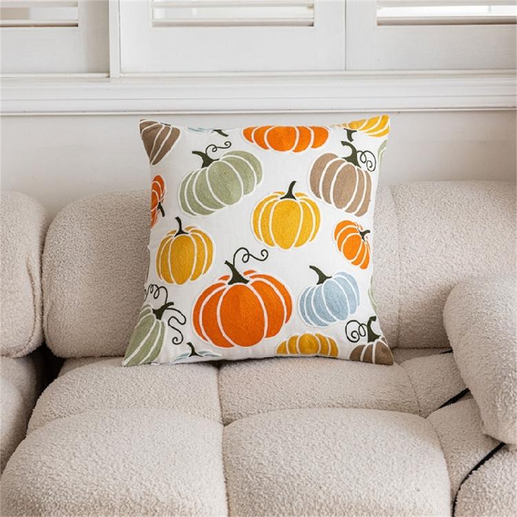 Pumpkin Pillowcase Lovely Clear Embroidered Pumpkin Pillow Case Gift for Home Decoration Enthusiasts