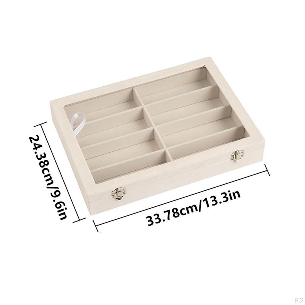 Display Case for Glasses, Portable Multipurpose Container, Modern Sunglasses Organizer, Storage Box