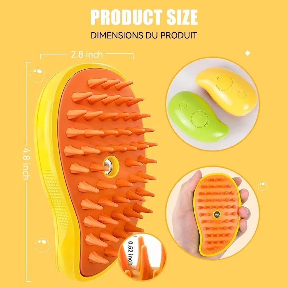 3 in 1 Cat Dog Steamy Brush Steam Brush Electric Sprayer for Massage Pet Grooming Tool Shedding Electric Sprays Massage Combs