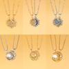 1 Set Sonne und Mond Magnetisches Halskette Leichter Kupferschmuck für empfindliche Haut Modisches Unisex-Geschenk