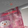 2pcs,Curtains Cute Pink Snowman Gifts (2) Popular Window Curtain Semi-Sheer Curtains Art Deco Festive Use for Bedroom Living
