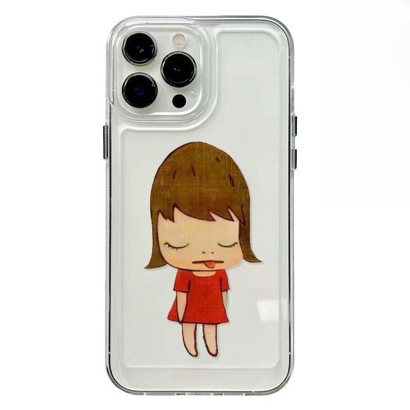 

Nara Yoshitomo Phone Case For iPhone 11 12 13 14 15 16 Pro Max XR X XS Mini Plus SE 2020 2022 Fashion Transparent Case iPhone 15 Pro Max