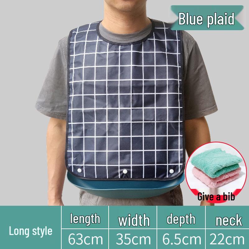 Waterproof Silicone Bib for Adults: Ideal for Elderly Mealtime