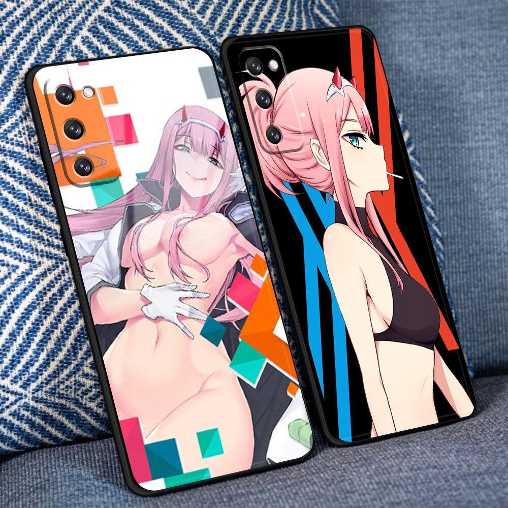 Handyhülle für Samsung S21 Plus S9 S10 S20 FE 2022 S7 S10e S22 Ultra 5G S8 Stoßfest Zero Two Darling in the FranXX Anime