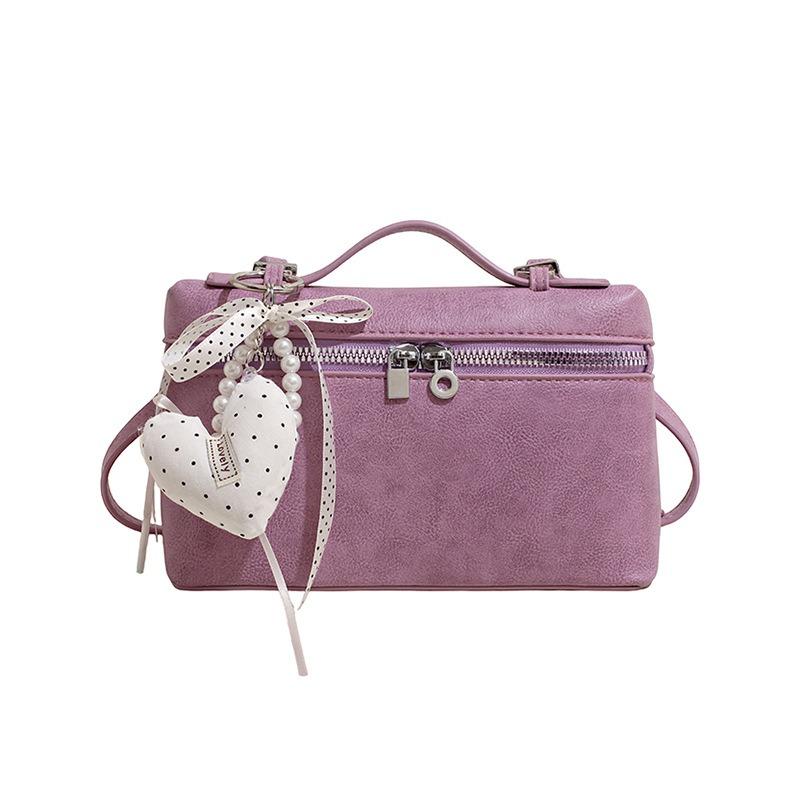 Modische und Hochwertige Handtasche, Retro und Einfache Boston Einzelraum Crossbody Kleine Quadratische Tasche