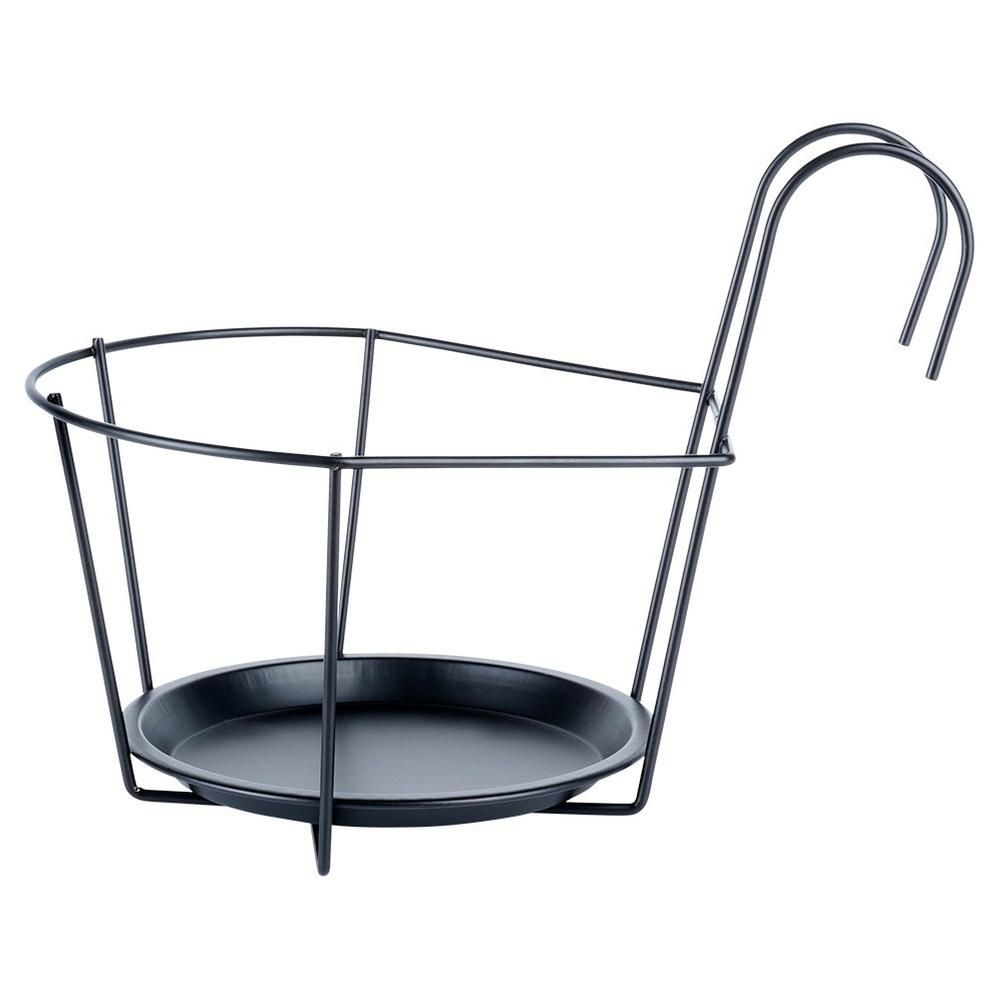 Uchwyt Doniczka Balkonowa Podstawka Wieszak na Balustradę Barierkę 29x22x24