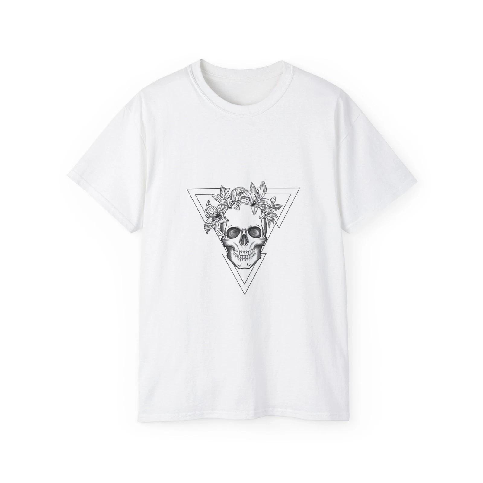 Skull Skeleton Nature Dead Head Bone | Custom Graphic T-Shirt 2XL