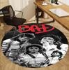 Michael Jackson Pattern Round Rug, Indoor/Outdoor Mat, for Picnic, Gameroom, Bedroom, Office, Living Room, Home Decor Carpet, Birthday Gift