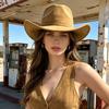 Women S American Retro Cowboy Hat Outdoor Casual Sun Protection Hat