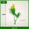 Bifurcate Maple Leaf Aquatic Plant Plastic Decor: Green Simulation Grass, Flower, and Leaves for Cake and Hotel Decoration.