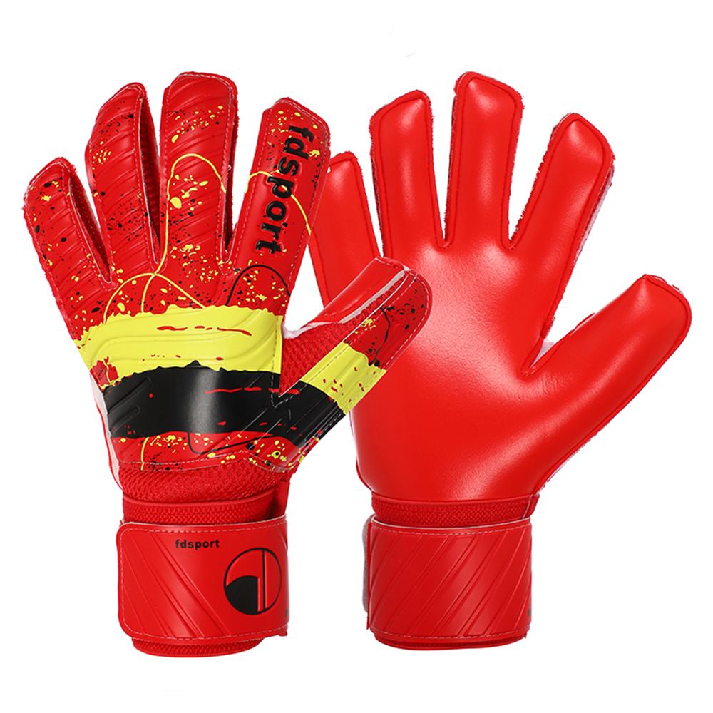 Men Kids BoysWomen Goalkeeper Gloves Finger Save Protection 4MM Thicken Latex Rugby Soccer Football Goalie Keeper Gloves Guard