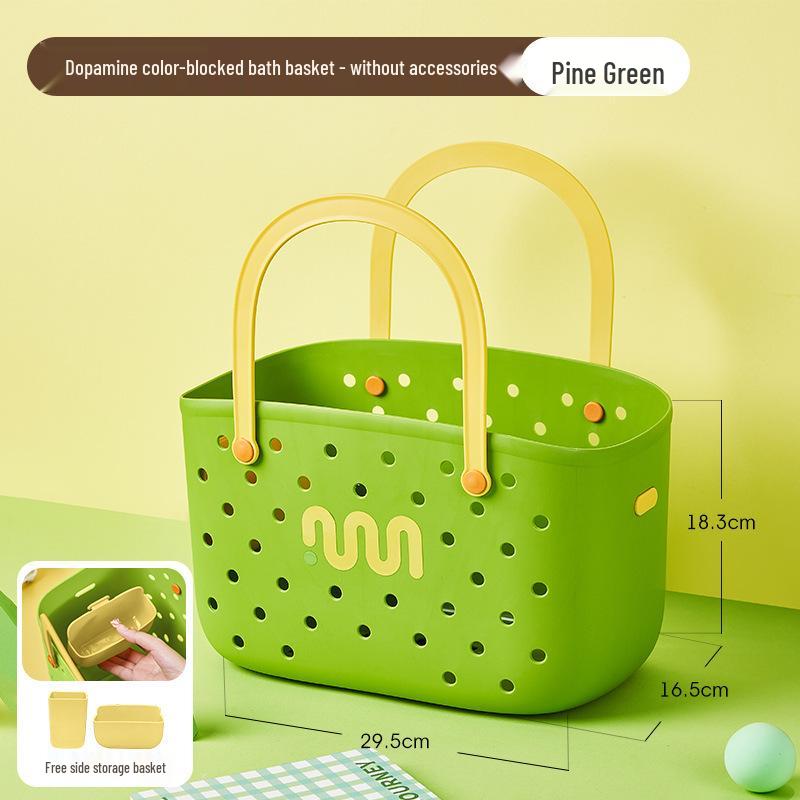 Large Capacity Handheld Bathroom Storage Basket for Women