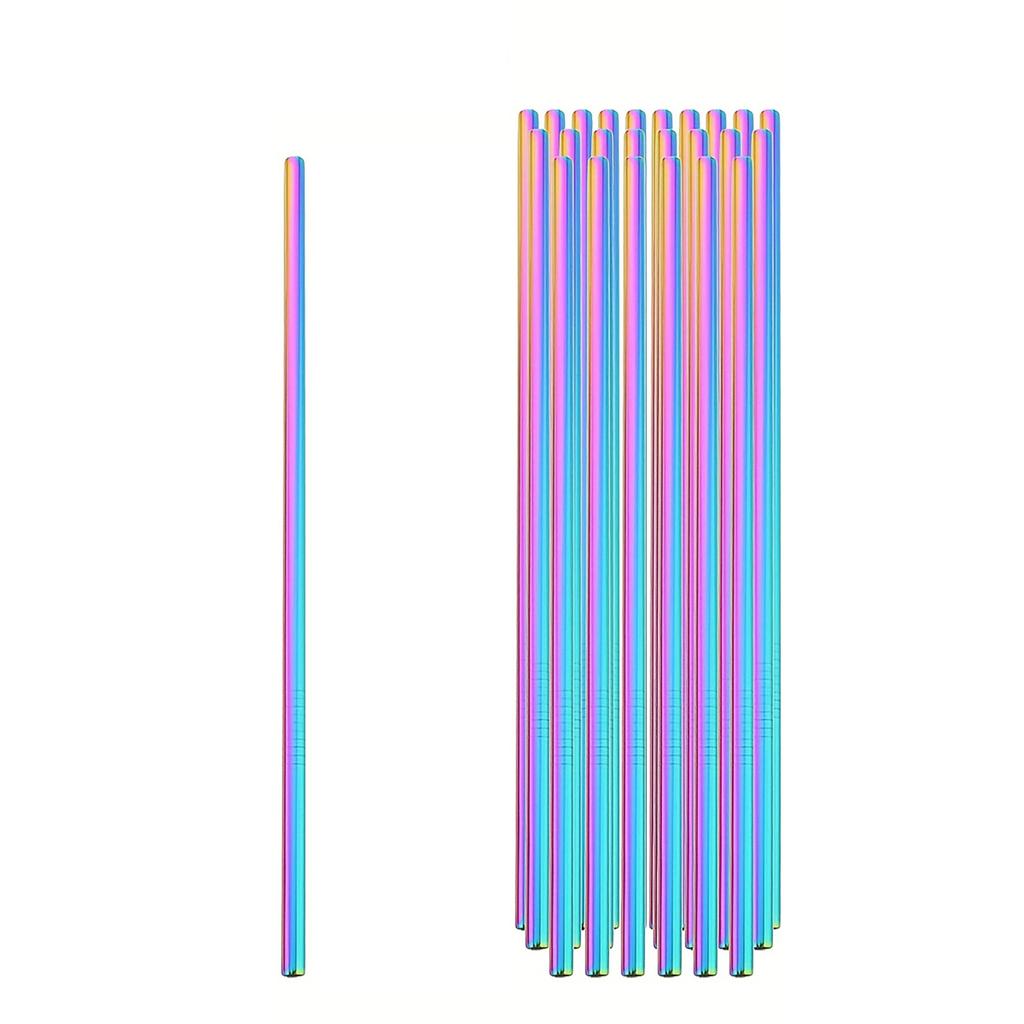 Reusable Food  Grade Stainless Steel Straw 50pc