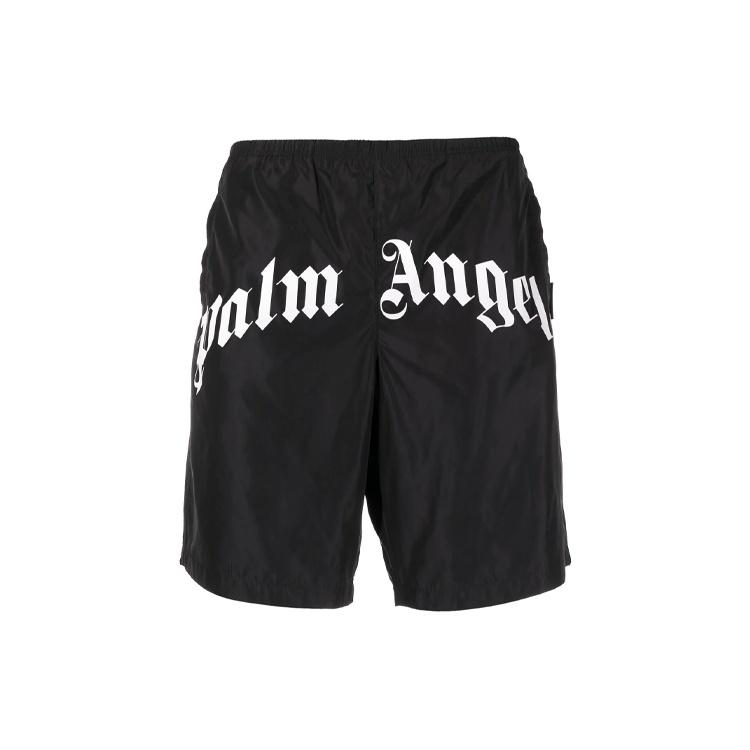 Palm Angels izliektā logotipa peldbikses `Melns