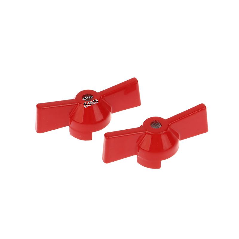 

2 шт. Алюминиевая ручка Ручка клапана Ручка шарового крана Гаечный ключ Красная ручка-бабочка Аксессуары 5MM Hole