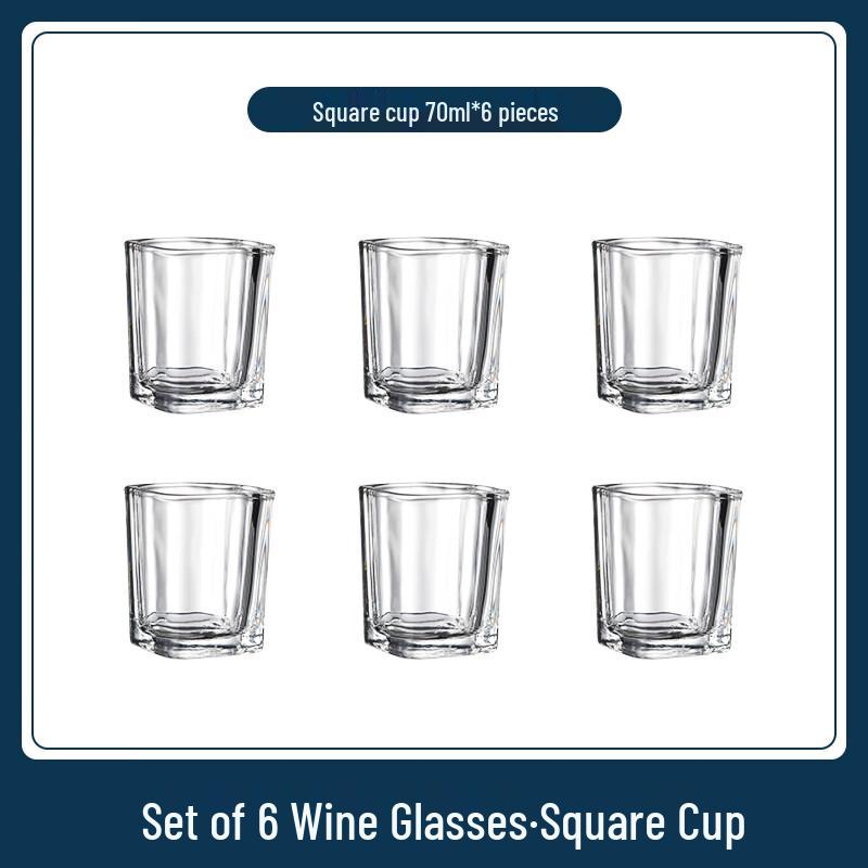 Qianxing Glass Liquor Decanter and Shot Glasses Set