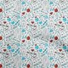 oneOone Cotton Flex Fuschia Pink Fabric Tool Sewing Material Print Fabric By The Yard 40 Inch