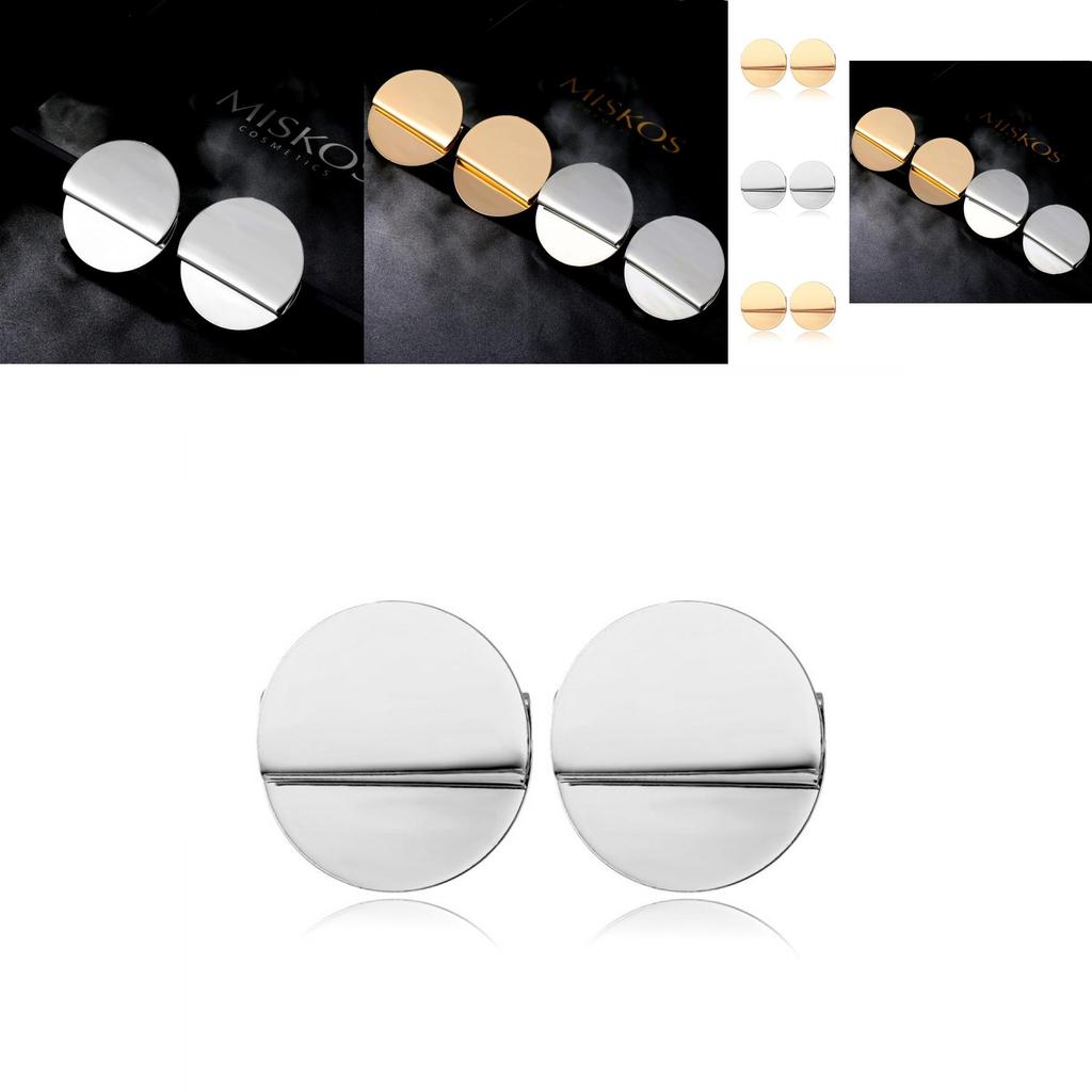 Boucles d'oreilles créoles géométriques tendance en alliage pour femmes Bijoux Chic Style Rue