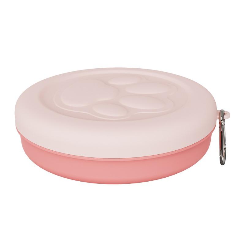 2-in-1 Portable Outdoor Pet Bowl Multifunction Travel Dog Cat Feeding Bowls With Lid for Camping Hiking Leakproof Pet Supplies
