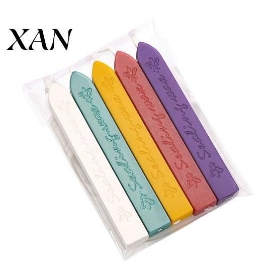 Professional Wax Seal Tools 5PCS Sealing Sticks, with Wicks, Classic Color Retro for Letters Strips, Envelope And Vintage Craft Decor Decorative