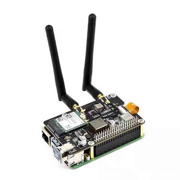 Raspberry Pi 5 PCIe to M.2 E Key with PoE Adapter - Black PCB