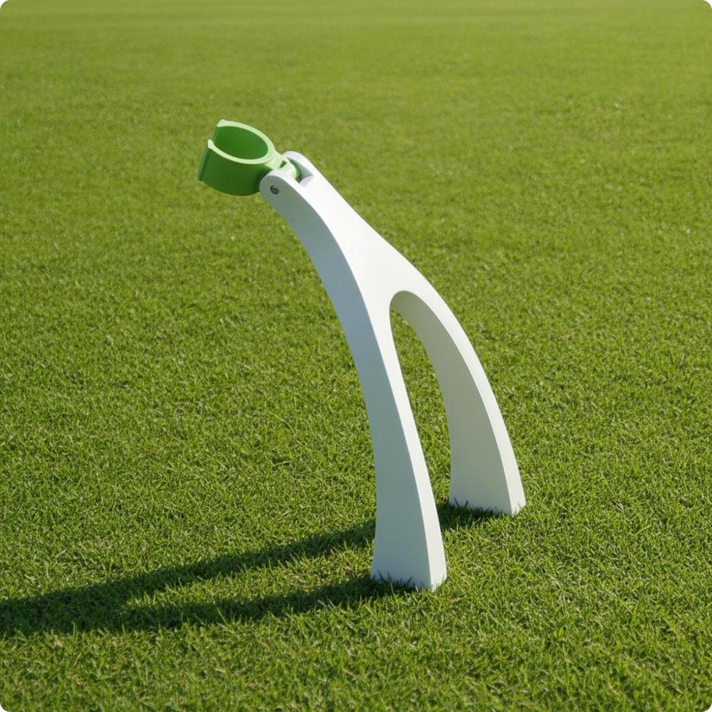 Compact Golf Club Support Stand | Holder with top fastener, Vertical,