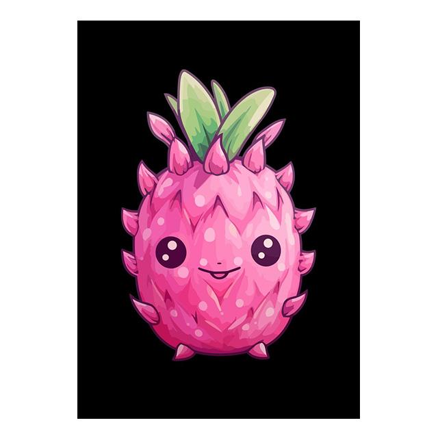 Cartoon Cute Smiling Fruits Posters Canvas Painting Modern Wall Art Pictures For Living Room Bedroom Dining Room Home Decoration