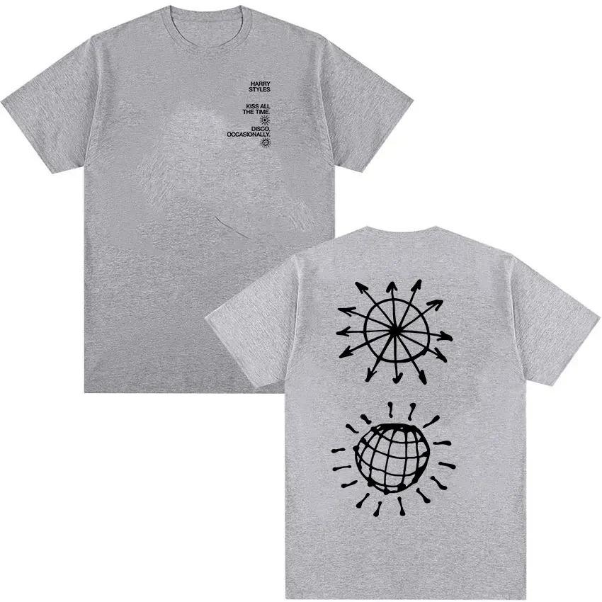 Harry Styles Kiss All The Time Disco Occasionally Tour 2026 Graphic TShirt Unisex Fashion Loose Cotton TShirt Streetwear