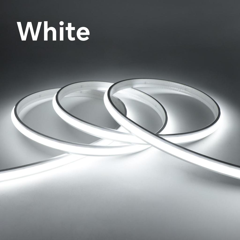 Leuchtend Gleichmäßig, Kein Dunkler Bereich Neon LED Streifenlicht 24V COB Selbstklebend Wasserdicht Neonband Silikon Seil Licht Für Schrankdekor