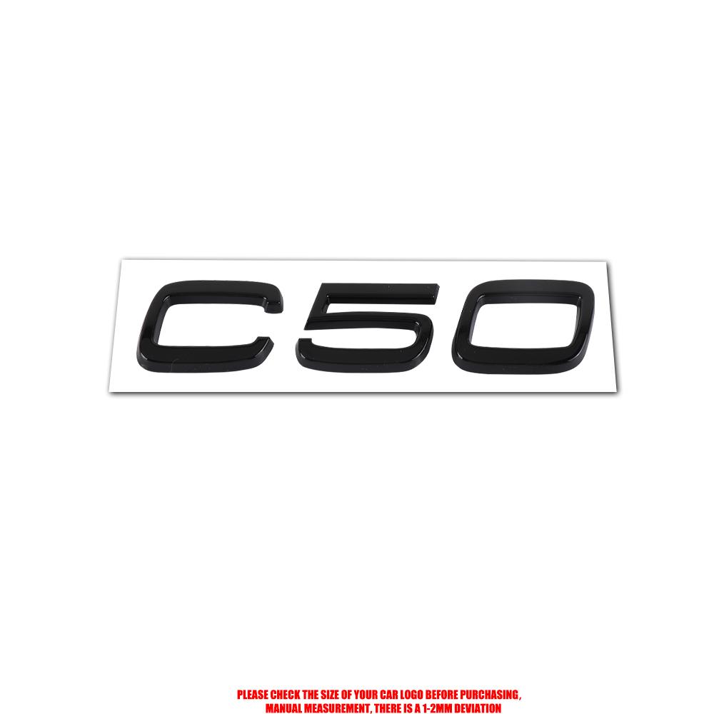 AABJE1 For VOLVO Rdesign C30 C50 C40 AWD D5 Accessories ABS Car Rear Trunk Emblem Auto Door Tail Mark Badge Decals Sticker Center Cover