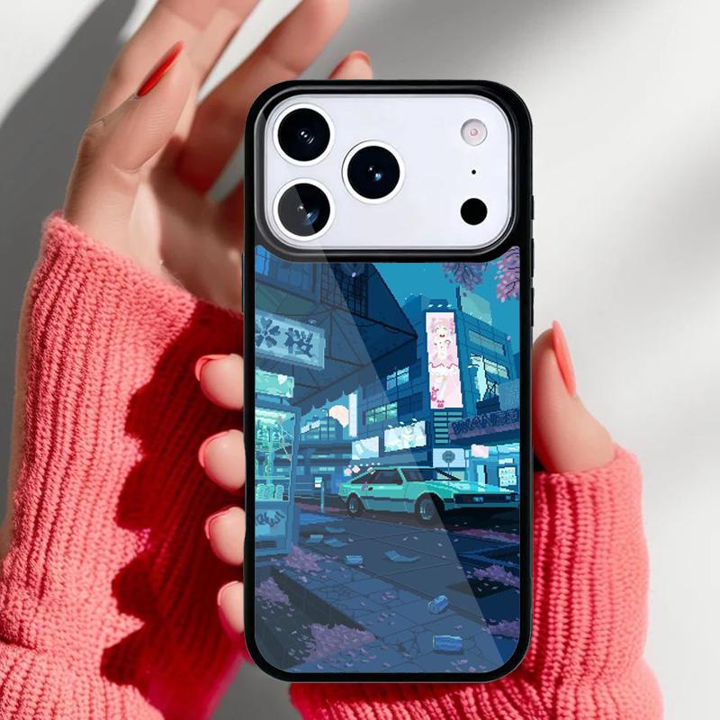 Art Pixel Aesthetic Phone Case for iPhone 17 16 15 14 13 Pro Max Back Cover for 12 11 Pro Coque