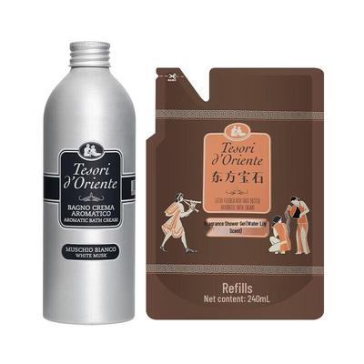 Tesori d'Oriente White Musk Shower Gel & Refill Set