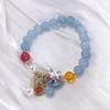 Neko Crystal Fortune Cat Stone Bracelets Bead Bracelets Korean Style Bracelets Female Hand Chain