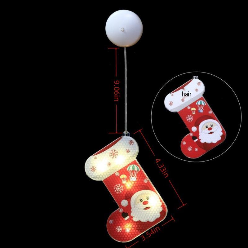 

LED Christmas Suction Cup String Lights - Decorative Holiday Atmosphere with Creative Pendants Consult Customer Service